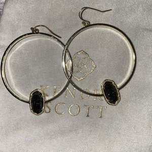 ks gold hanging hoop earings